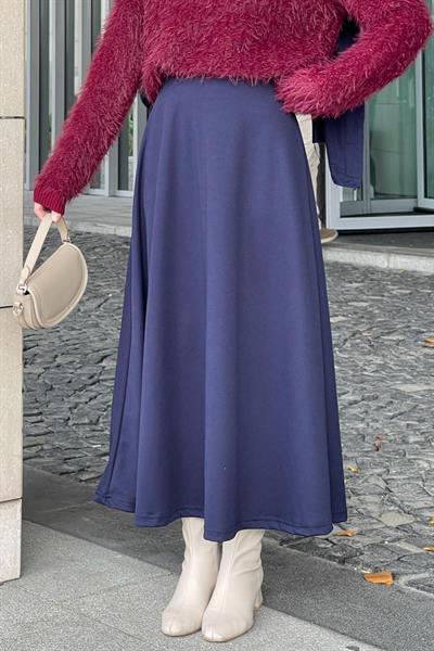 Kloş Etek Lacivert