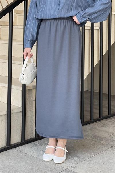 Krsital Tesettür Etek Antrasit