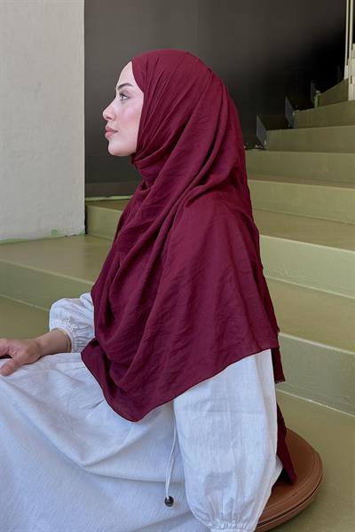 Organic Premium Şal Bordo