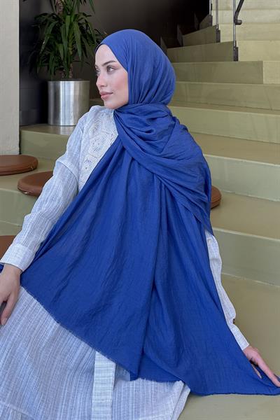 Organic Premium Şal İndigo