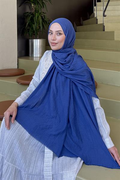 Organic Premium Şal İndigo