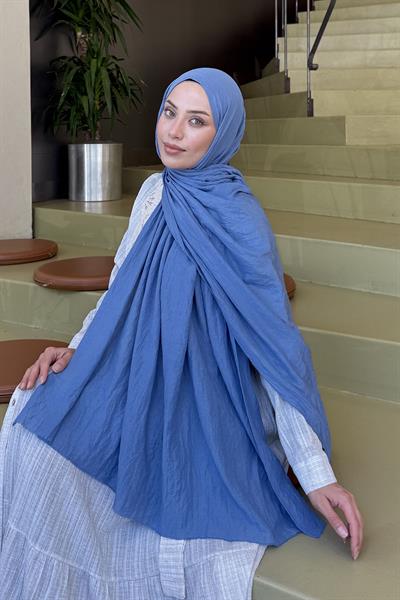 Organic Premium Şal Mavi