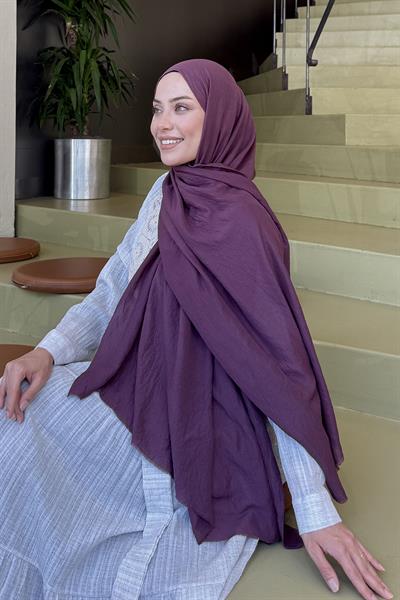 Organic Premium Şal Mürdüm