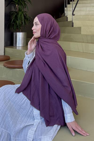 Organic Premium Şal Mürdüm