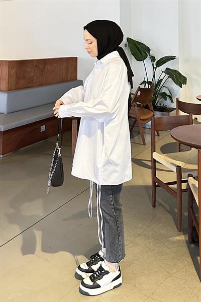 Oversize Gömlek Beyaz