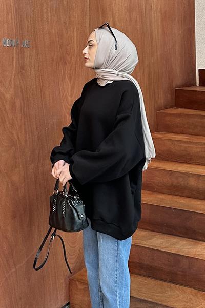 Oversize Sweatshirt Siyah
