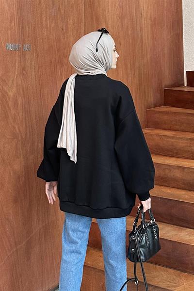 Oversize Sweatshirt Siyah