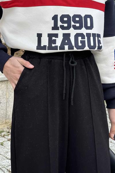 Şalvar Balon Modelli Eşofman Altı Siyah