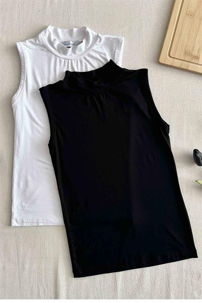 Sıfır Kollu İçlik Siyah