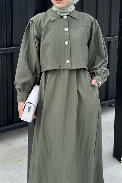 Üst Ceket Jile Takım Haki