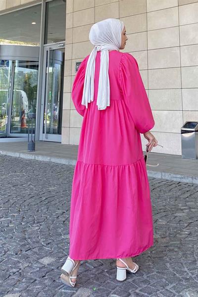 Yazlık Elica Elbise Pembe
