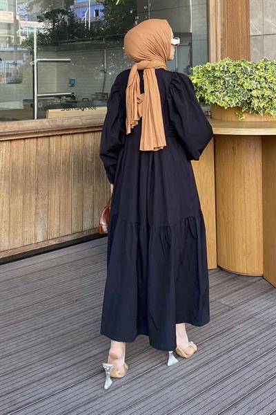 Yazlık Elica Elbise Siyah