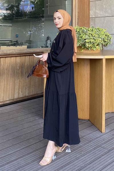 Yazlık Elica Elbise Siyah