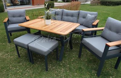 ATLANTİS 3LÜ OTURMA GRUBU (ANTRASİT)