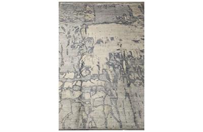 BAMBU EL DOKUMA HALI 165X237 SİLVER BLUE