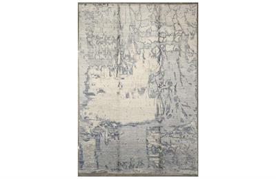 BAMBU EL DOKUMA HALI 165X237 SİLVER BLUE