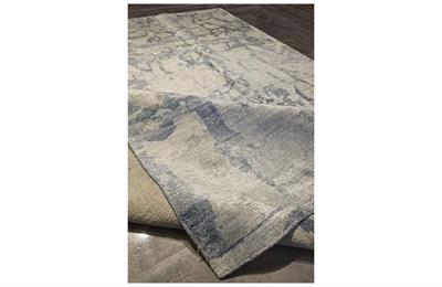 BAMBU EL DOKUMA HALI 165X237 SİLVER BLUE