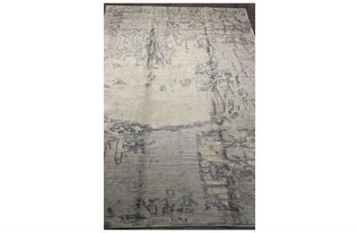 BAMBU EL DOKUMA HALI 165X237 SİLVER BLUE