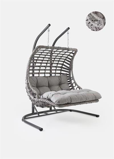 BODRUM DOUBLE ÇİFTLİ RATTAN SALINCAK