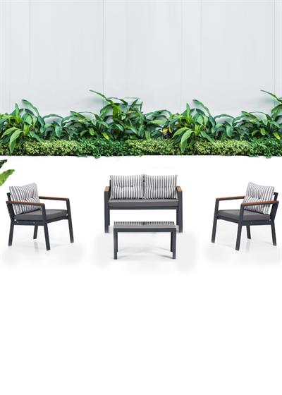 DAPHNE 2Lİ MİNİ OTURMA GRUBU (ANTRASİT)