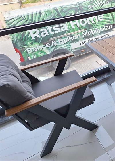 İBİZA 2Lİ MİNİ OTURMA GRUBU (ANTRASİT)