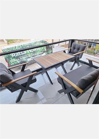 İBİZA 2Lİ MİNİ OTURMA GRUBU (ANTRASİT)