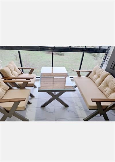 İBİZA 2Lİ MİNİ OTURMA GRUBU (KAPİÇİNO)