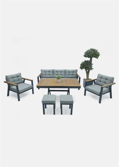 LENA 3LÜ OTURMA GRUBU (ANTRASİT/GRİ)