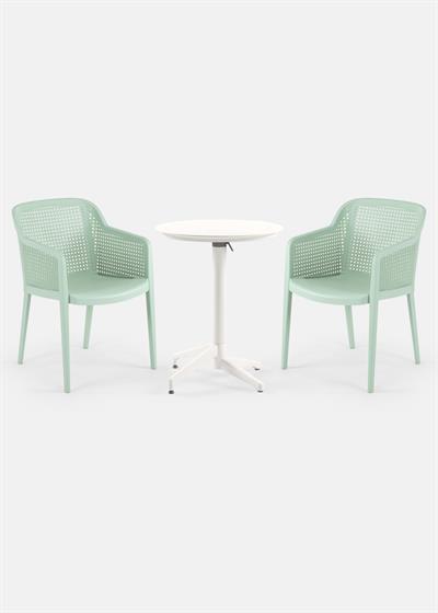 TİLİA BİSTRO SET MOON MASA KATLANIR Ø60 CM YUVARLAK - OCTA KOLTUK