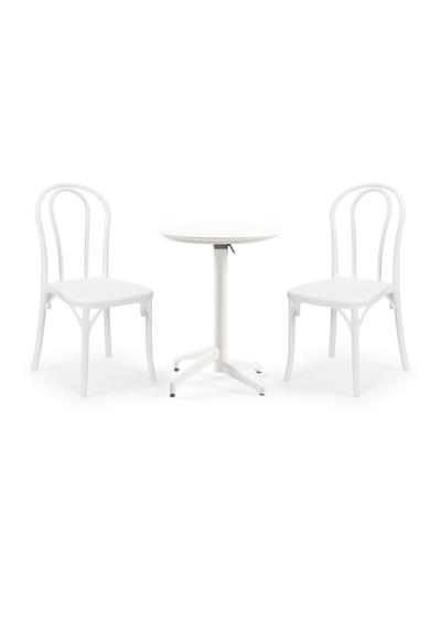 TİLİA BİSTRO SET MOON MASA KATLANIR Ø60 CM YUVARLAK - SOZO SANDALYE