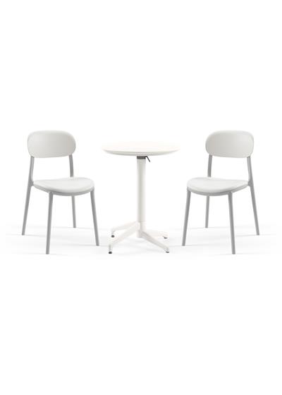 TİLİA BİSTRO SET MOON MASA KATLANIR Ø60 CM YUVARLAK - ALİ SANDALYE