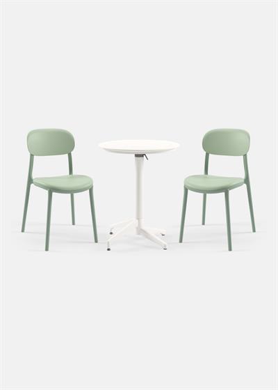 TİLİA BİSTRO SET MOON MASA KATLANIR Ø60 CM YUVARLAK - ALİ SANDALYE