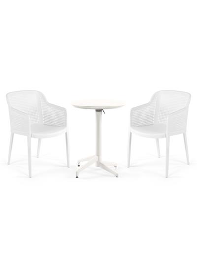 TİLİA BİSTRO SET MOON MASA KATLANIR Ø60 CM YUVARLAK - OCTA KOLTUK