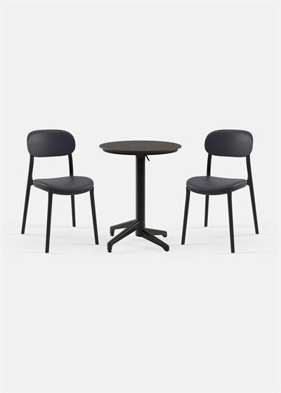 TİLİA BİSTRO SET MOON MASA KATLANIR Ø60 CM YUVARLAK - ALİ SANDALYE