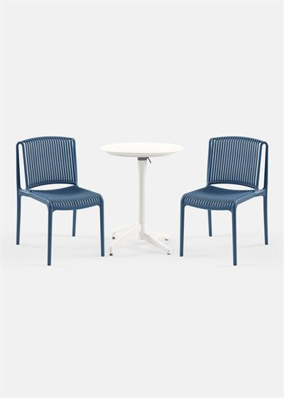 TİLİA BİSTRO SET MOON MASA KATLANIR Ø60 CM YUVARLAK - NES SANDALYE