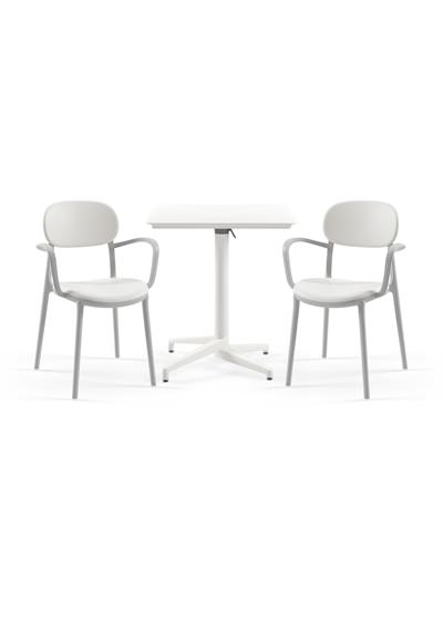 TİLİA BİSTRO SET MOON MASA KATLANIR 70X70 CM KARE - DUO KOLTUK