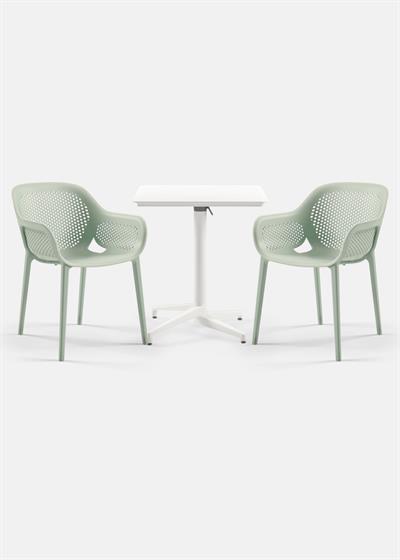 TİLİA BİSTRO SET MOON MASA KATLANIR 70X70 KARE - ATRA KOLTUK