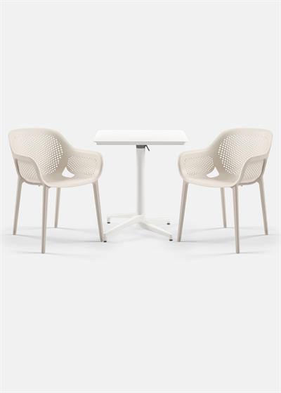 TİLİA BİSTRO SET MOON MASA KATLANIR 70X70 KARE - ATRA KOLTUK