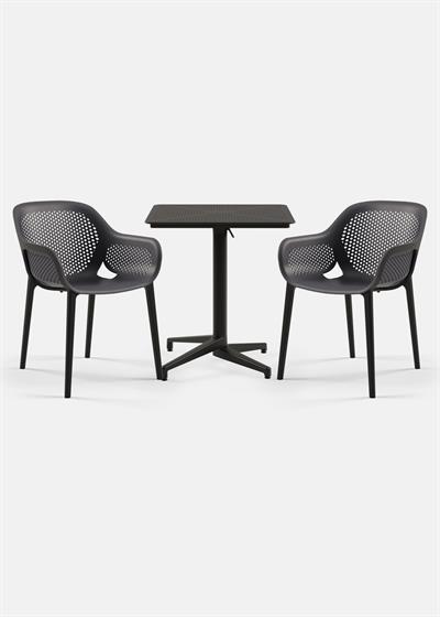 TİLİA BİSTRO SET MOON MASA KATLANIR 70X70 KARE - ATRA KOLTUK