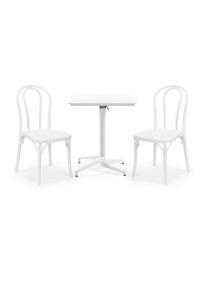 TİLİA BİSTRO SET MOON MASA KATLANIR 70X70 KARE - SOZO SANDALYE