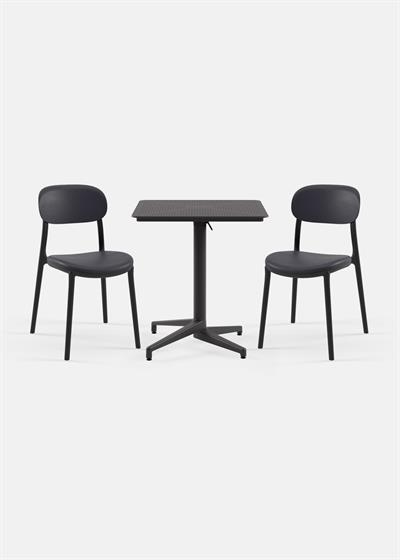 TİLİA BİSTRO SET MOON MASA KATLANIR 70X70 KARE - ALİ SANDALYE