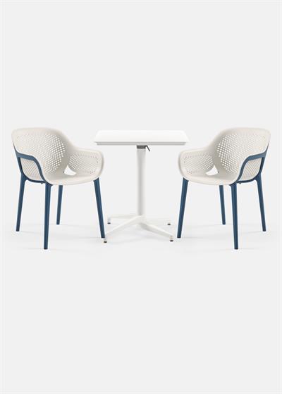 TİLİA BİSTRO SET MOON MASA KATLANIR 70X70 KARE - ATRA KOLTUK