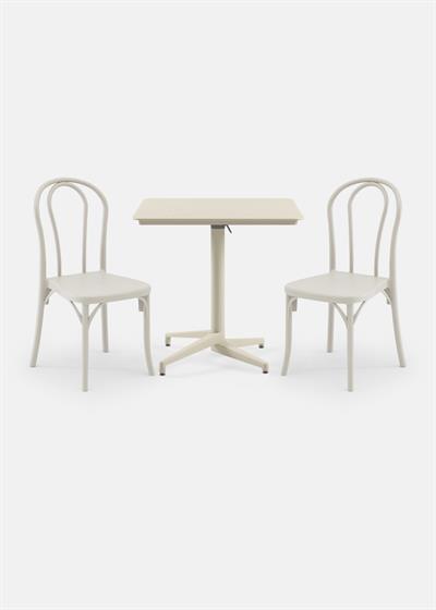 TİLİA BİSTRO SET MOON MASA KATLANIR 80X80 KARE - SOZO SANDALYE