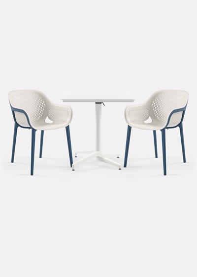 TİLİA BİSTRO SET MOON MASA KATLANIR 80X80 KARE - ATRA KOLTUK