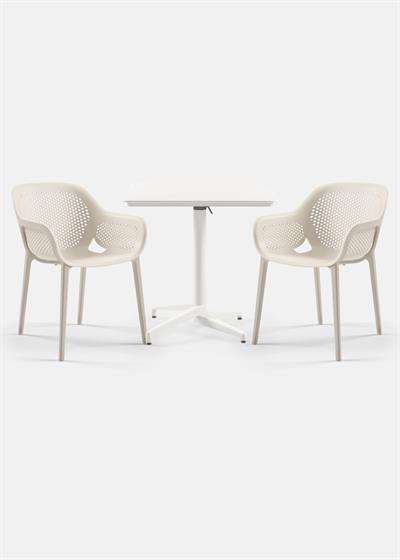 TİLİA BİSTRO SET MOON MASA KATLANIR 80X80 KARE - ATRA KOLTUK