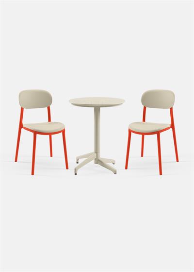 TİLİA BİSTRO SET MOON MASA SABİT Ø60 CM YUVARLAK - ALİ SANDALYE