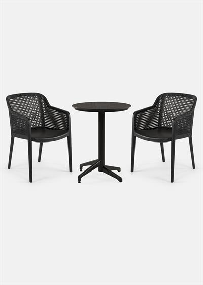 TİLİA BİSTRO SET MOON MASA SABİT Ø60 CM YUVARLAK - OCTA KOLTUK
