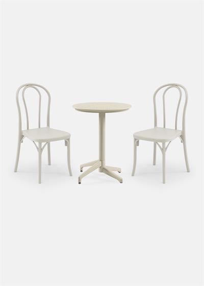 TİLİA BİSTRO SET MOON MASA SABİT Ø60 CM YUVARLAK - SOZO SANDALYE