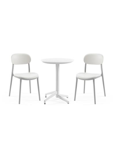 TİLİA BİSTRO SET MOON MASA SABİT Ø60 CM YUVARLAK - ALİ SANDALYE