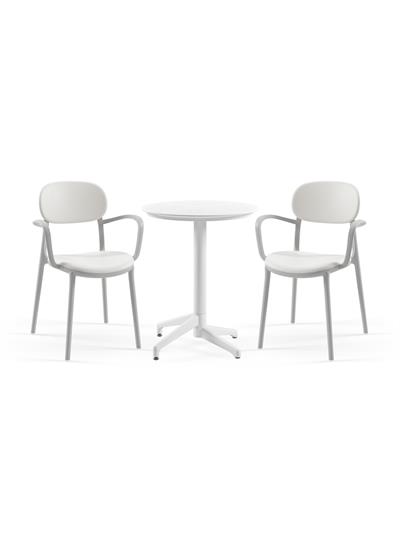 TİLİA BİSTRO SET MOON MASA SABİT Ø60 CM YUVARLAK - DUO KOLTUK